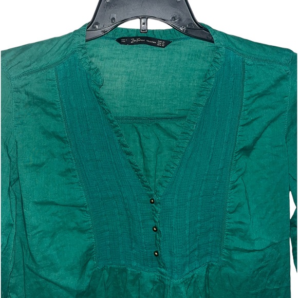 Zara Versatile Green Shirt - Picture 2 of 5